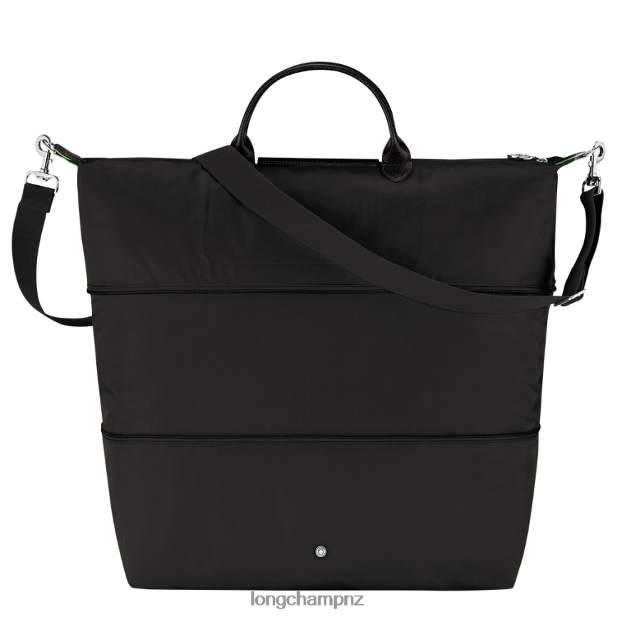Women Black Longchamp Le Pliage Green Travel bag expandable Bags L06408800