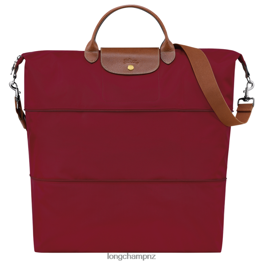 Women Red Longchamp Le Pliage Original Travel bag expandable Bags L06408820