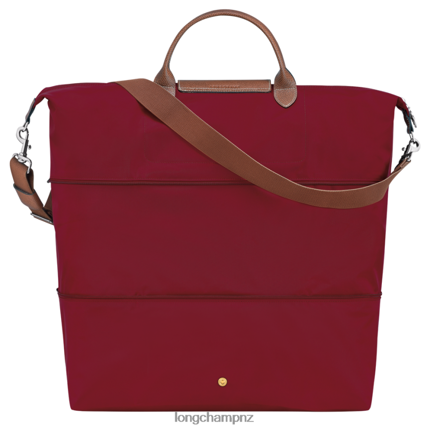 Women Red Longchamp Le Pliage Original Travel bag expandable Bags L06408820