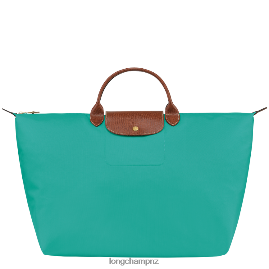 Women Turquoise Longchamp Le Pliage Original Travel bag Bags L06408809
