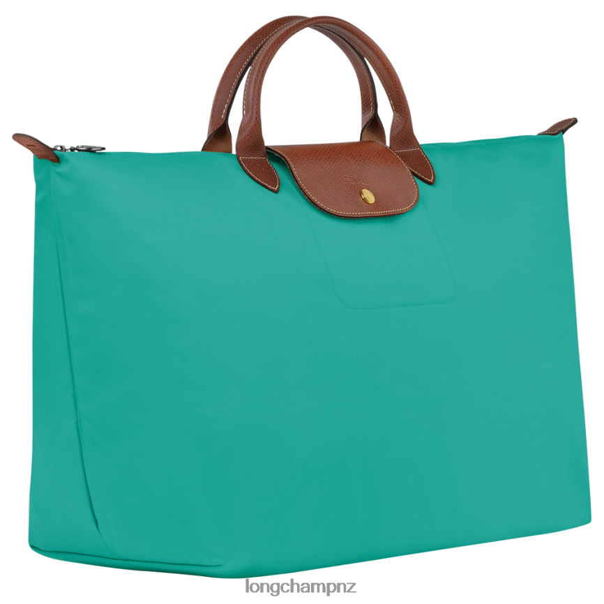 Women Turquoise Longchamp Le Pliage Original Travel bag Bags L06408809